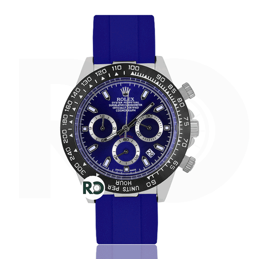 RLX Chronograph Silver- Rubber Strap