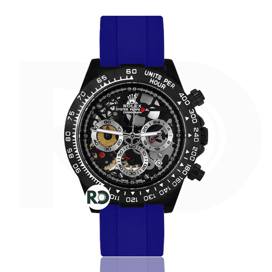 RLX Skeleton Black - Rubber Strap