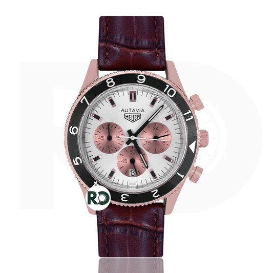 TAG Chronograph Rose Gold- Leather Strap