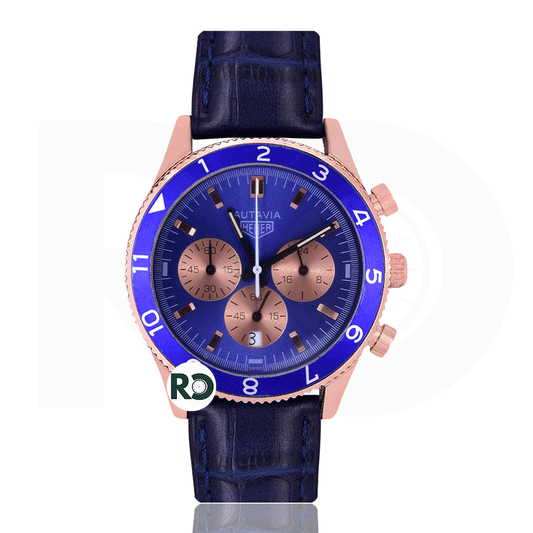TAG Chronograph Rose Gold - Leather Strap