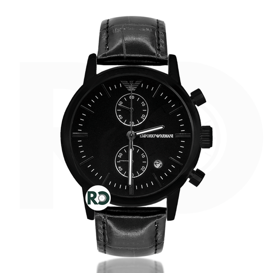 ARM Chronograph Black Case - Leather Strap