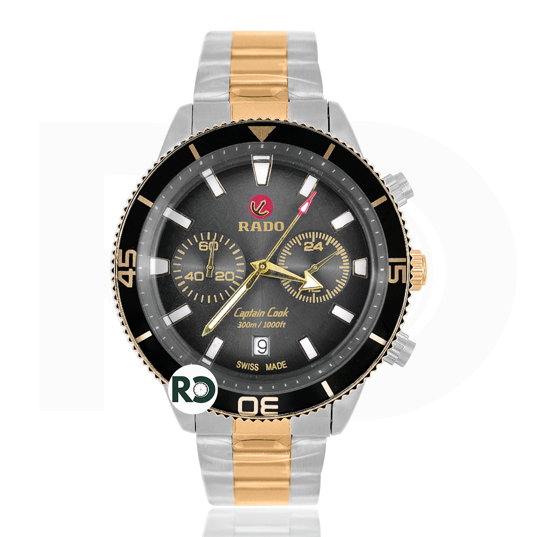 RDO Chronograph Two Tone Yellow Gold Stainless Steel - Chain
