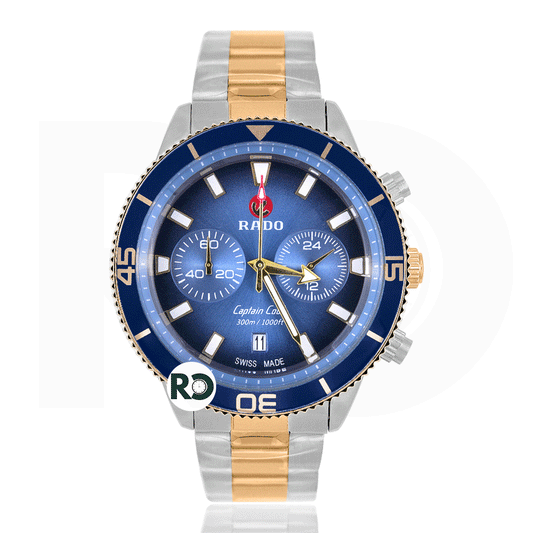 RDO Chronograph Two Tone Yellow Gold Stainless Steel - Chain