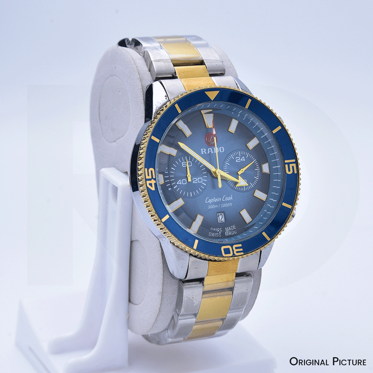 RDO Chronograph Two Tone Yellow Gold Stainless Steel - Chain