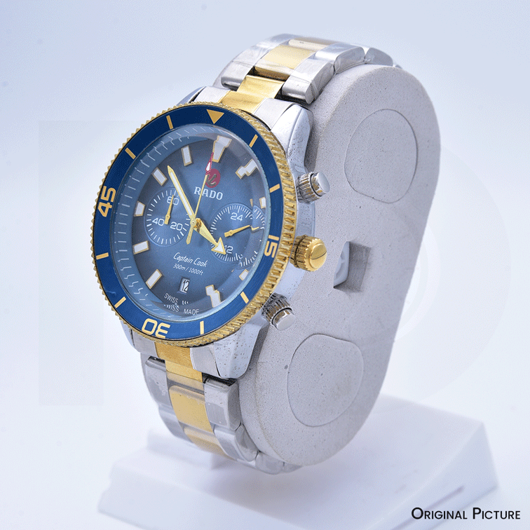 RDO Chronograph Two Tone Yellow Gold Stainless Steel - Chain