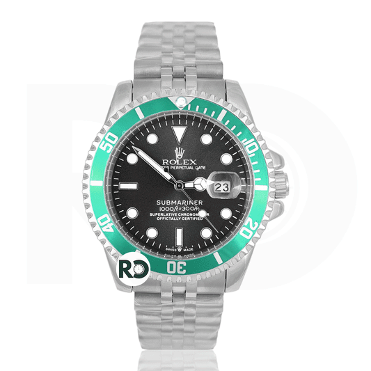 RLX Quartz Silver Stainless Steel- Chain