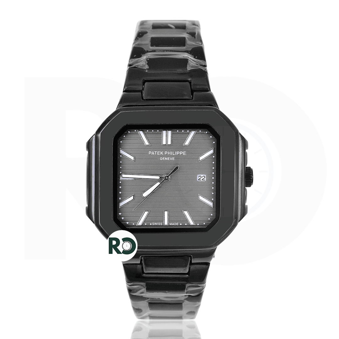 PTK Quartz All Black Stainless steel - Chain