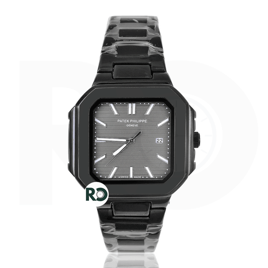 PTK Quartz All Black Stainless steel - Chain
