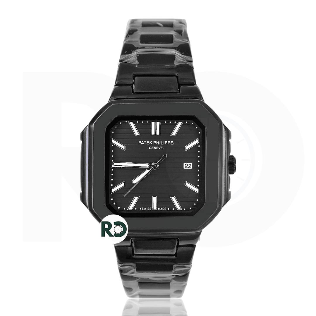 PTK Quartz All Black Stainless steel - Chain