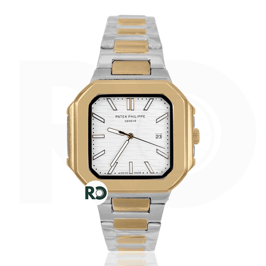 PTK Quartz Dual Tone Yellow Gold- Chain