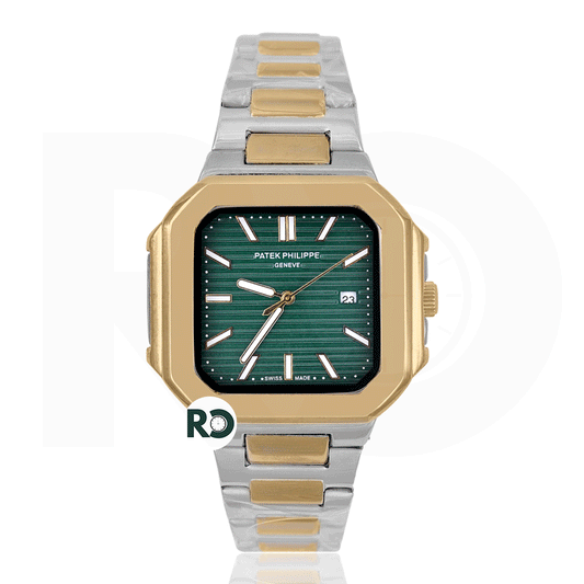 PTK Quartz Dual Tone Yellow Gold- Chain