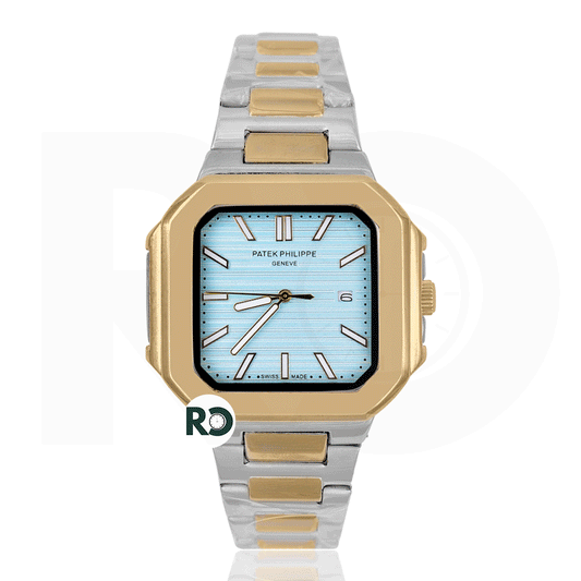 PTK Quartz Dual Tone Yellow Gold- Chain