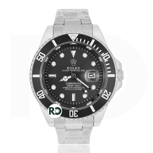 RLX Quartz Silver Stainless Steel- Chain