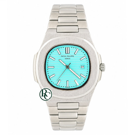 PTK Quartz Silver Stainless steel Tiffany Blue Dial- Chain