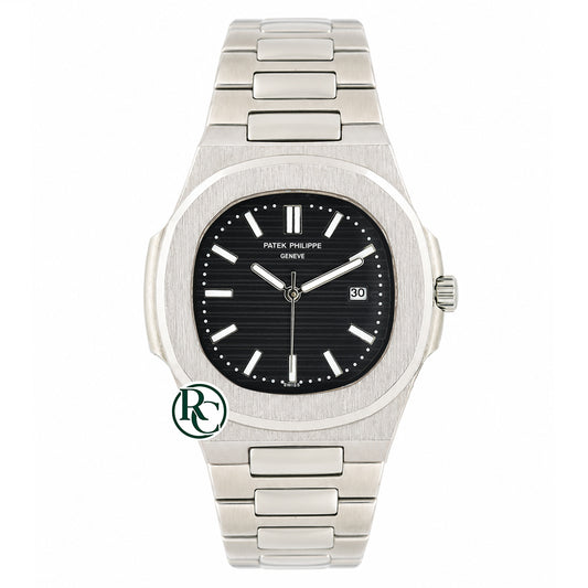 PTK Quartz Silver Stainless steel Black Dial- Chain