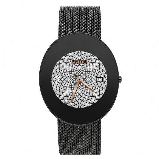 RDO Quartz All Black Mesh - Chain (Silver Stone)