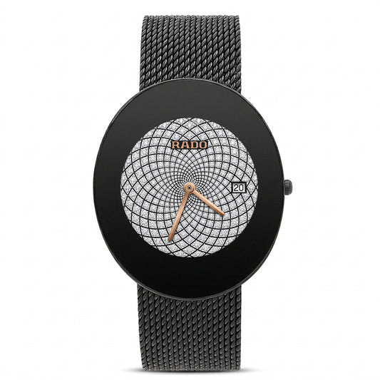 RDO Quartz All Black Mesh - Chain (Silver Stone)