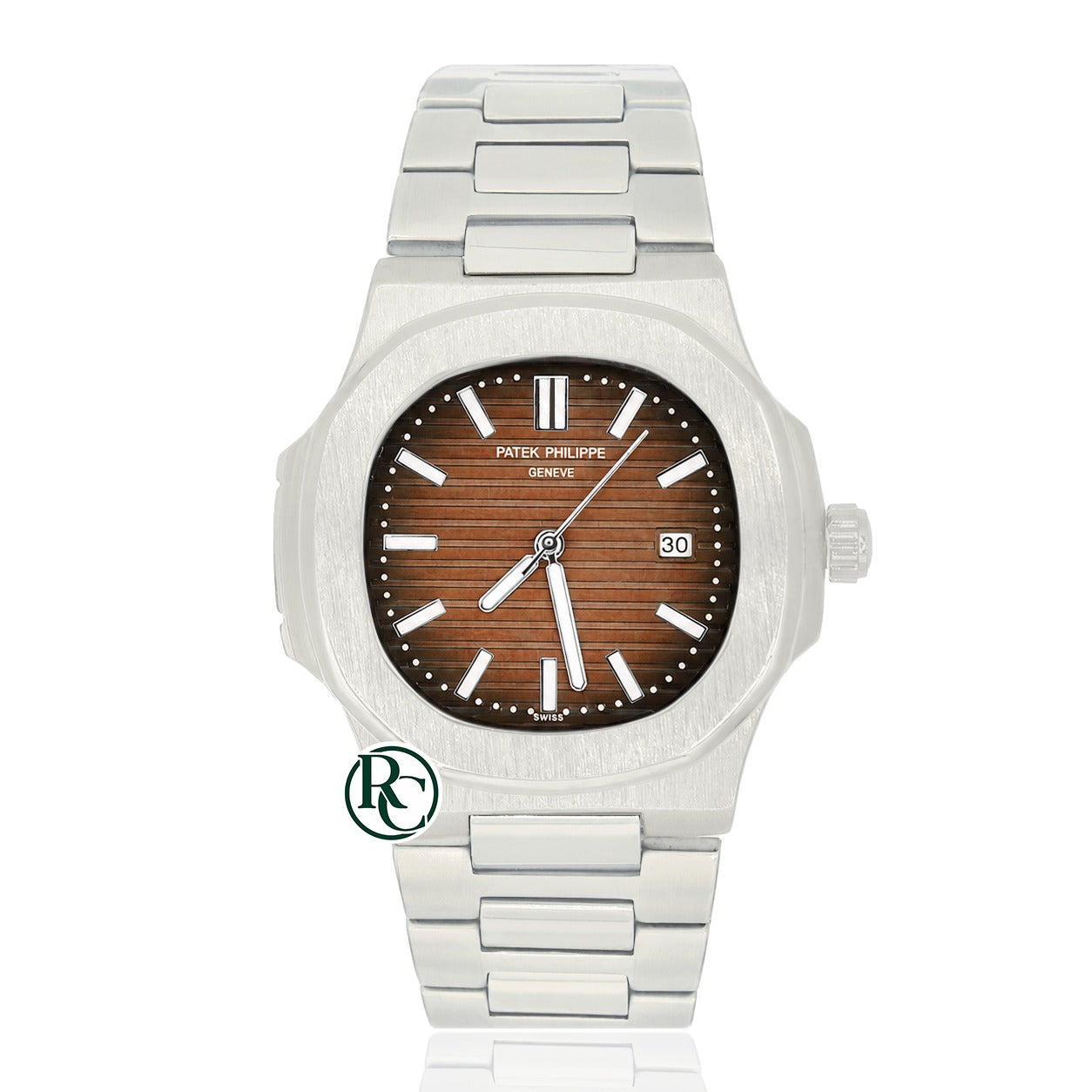 PTK Quartz Silver Stainless steel Brown Dial- Chain